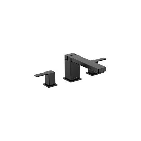 Moen 90 Degree Two-Handle Roman Tub Faucet in Matte Black TS913BL